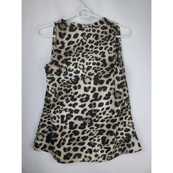 Three Eighty Two Revolve Aerin Split V Tank Bronx Animal Print Sz XS - Picture 7 of 9